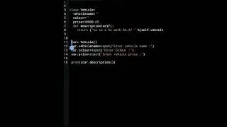 Creating Class and objects with methods in python