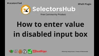 How to enter value into the disabled Input box in Selenium?