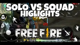 SOLO VS SQUAD EPIC MOMENTS!!! GARENA FREE FIRE