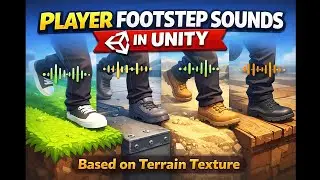 Unity Footstep Sounds Based on Terrain Texture (Walk & Run)