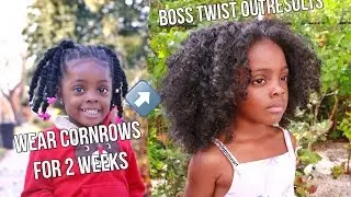How To Style Your Toddlers Natural Hair After You Take Her Cornrows Out Tutorial