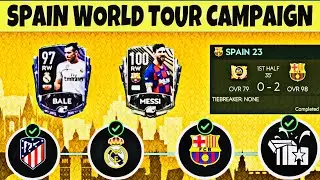 HOW TO WIN BARCELONA AND REAL MADRID CAMPAIGNS // La liga World tour Gameplay in fifa 20 Mobile