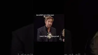 Ryan Gosling being honest 😭