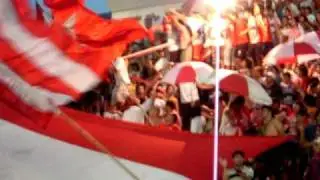 Festejos del Primer gol contra belgrano