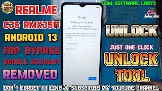 Realme C35 FRP Bypass|Realme Rmx3511 Google Account unlock by UnlockTool|GsmSoftWareLab73