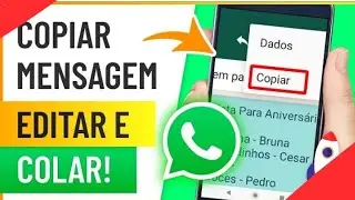 COMO COPIAR E COLAR no WhatsApp - Copiar Mensagem, Editar e Colar