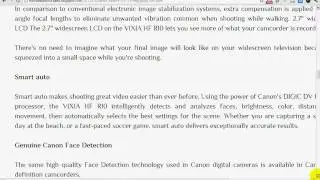 Canon VIXIA HF R10 » Price: $399.99 : Michael Dadona Sales