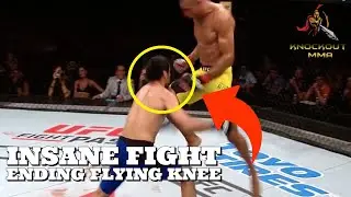 Insane Flying Knee Knockout UFC😱🔥 | Edson Barboza Vs Beneil Dariush