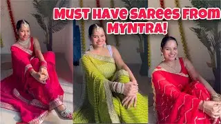 Starting 529/ Must have sarees from MYNTRA 🥻with English subtitles| Pooja Tiwary