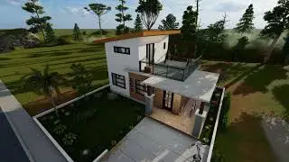 House design idea | 6m x 8m (70sqm) | 2Bedroom 2floor