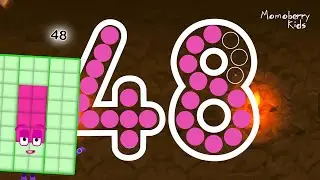 Numberblocks 48 Magic Run - Numberblocks Fourty Eight Adventure | Number Counting Go Explore