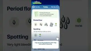 How to Use Video: Tracking your symptoms on the Menopause Stage - Clearblue® me app (for US)