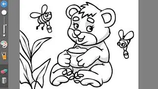 Coloring orsetto-little bear