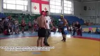 Khridoli fighter Zurab Jojua(Georgia) vs fighter from Azerbaijan.Black Sea Cup 2015.1/2 final.