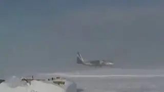 Ан- 24 посадка . амдерма.
