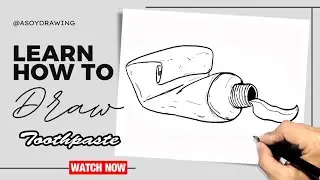 How to Draw Empty Toothpaste Simple Draw
