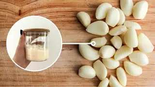 COMO DESCASCAR ALHO RÁPIDO E FÁCIL + COMO FAZER TEMPERO DE ALHO E SAL CASEIRO