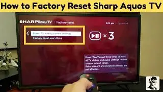 How to Factory Reset Sharp Aquos TV ( Works For All Models)