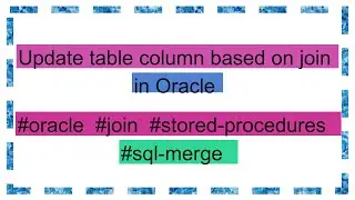 79025768Update table column based on join in Oracle
