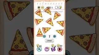 Brain Test Level 5 - How many Pizza slices do we have?