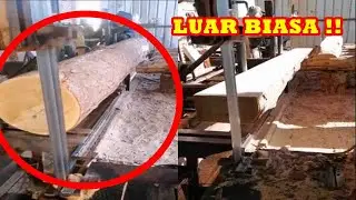 LUAR BIASA !!!  Alat Canggih Pemotong Kayu