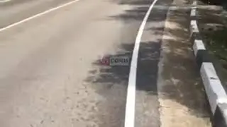 В Сочи очередное авто улетел в кювет
