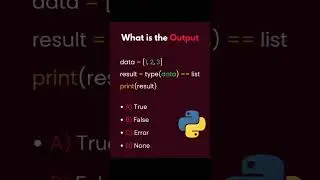 What is the output ? Comment your choice |python @pythoncodeguru
