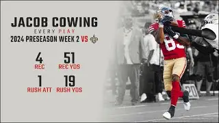 Jacob Cowing Preseason Week 2 Replay: Every Target, Catch, and Run vs New Orleans Saints
