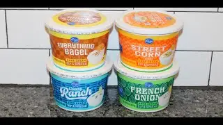 Kroger Sour Cream Dip & Spread: Everything Bagel, Street Corn, Creamy Ranch & French Onion Review