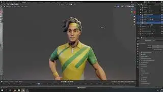 Football player CHARACTER| Result after retopology, UV, Baking and Render in | Blender ZBrush | P2