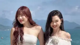 Beautiful Girls playing at Nha Trang Beach (2024)
