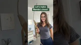 Making Merida’s dress from Brave! Pt 1 #merida #brave #disneyprincess