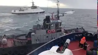 Момент удара по буксиру. С Русским могучим без 