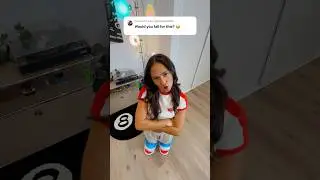 She almost fell for that! 🤣 