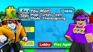 I BEAT The NEW Turkey Town With A DEV In Toilet Tower Defense!
