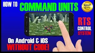 How To Command Units on Mobile Games (Without Code) - Unity + Bolt Visual Scripting