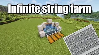 Minecraft automatic string farm tutorial #minecraft#video#shorts