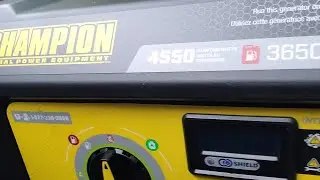 Unboxing a champion dual fuel generator.