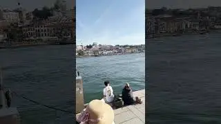 Porto Oporto Portugal Douro River shore line Dom Luís I Bridge 2023 