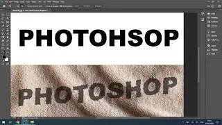 Как добавить Текст на Ткань в Photoshop