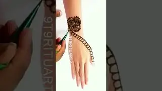 very easy back hand mehndi design | simple mehndi design | stylish Women's mehndi ki design| heena