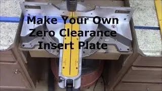 DIY Zero Clearance Inseret Plate