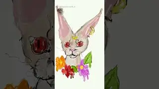 Rysuję kota Sfinksa w Procreate #cat #sfinks #shorts #procreate