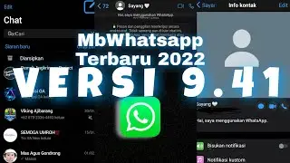 Update Mbwhatsapp ios terbaru 2022 || Versi 9.41