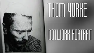 Dotwork Thom Yorke portrait
