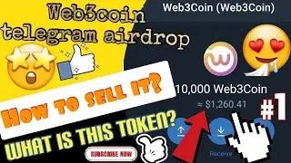 web 3 coin free telegram airdrop / how to sell it? /what is this token?