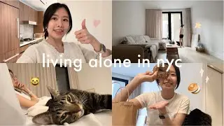 紐約上班族獨居vlog | 曼哈頓生活吃什麼？網紅排隊貝果店、東村日式精緻甜點🍨