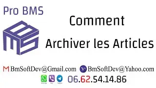 Gestion commerciale Pro BMS:  Comment archiver les articles ارشفة سلع المخزن