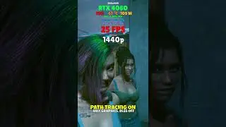 Cyberpunk 2077 Native Path Tracing Test - RTX 4060