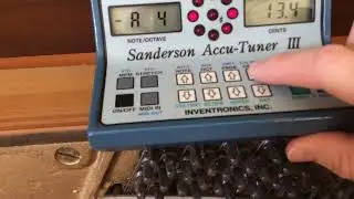 How to program an offset on the accu tuner for piano tuning - field video